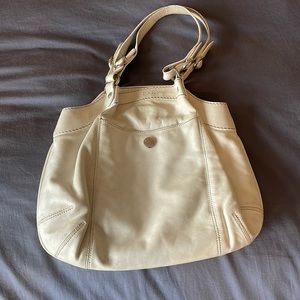 ✌️ White Leather Hogan Handbag